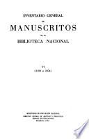 Inventario general de manuscritos de la Biblioteca Nacional