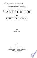 Inventario general de manuscritos de la Biblioteca Nacional