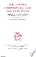 Investigaciones contemporáneas sobre historia de Mexico