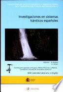 Investigaciones en sistemas kársticos españoles