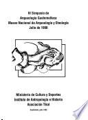 IV Simposio de Arqueología Guatemalteca