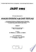 JADT 1995: Metodi statistici per l'analisi di data testuali