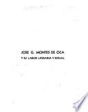 José G. Montes de Oca y su labor literaria y social