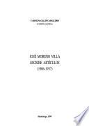 José Moreno Villa escribe artículos