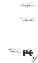 Juan Ramón Jiménez, antología poética: without special title