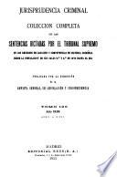 Jurisprudencia criminal