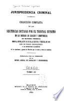 Jurisprudencia criminal