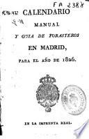 Kalendario manual y guía de forasteros en Madrid