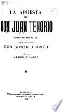 La apuesta de Don Juan Tenorio