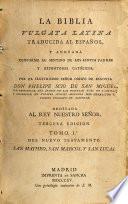 La biblia Vulgata latina traducida al espanol