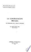 La contratación privada