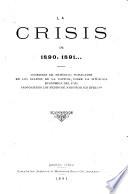 La crisis de 1890, 1891