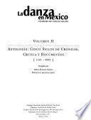 La danza en México: Antología : cinco siglos de crónicas, crítica y documentos