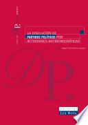 La disolución de partidos políticos por actividades antidemocráticas (e-book)