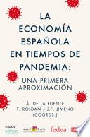 La economía española en tiempos de pandemia