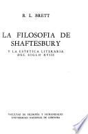 La filosofía de Shaftesbury y la estética literaria del siglo XVIII.