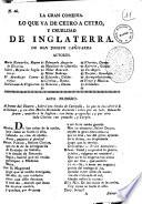 La gran comedia. Lo que va de cetro a cetro, y crueldad de Inglaterra. De Don Joseph Canisares