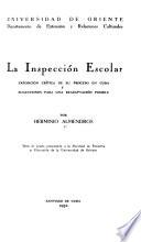 La inspección escolar
