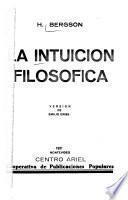 La intuicion filosofica