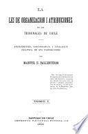 La Lei de organización i atribuciones de los tribunales de Chile