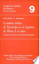 La Materia médica de Dioscórides en el Lapidario de Alfonso X el Sabio