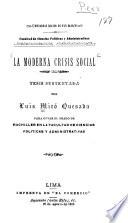 La moderna crisis social