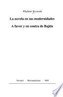 La novela en sus modernidades