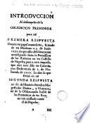 La Obligacion prevenida, con su primera y segunda respuesta a vn papel manuscrito de 3 de Iunio 1677