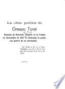 La obra poética de Crespo Toral