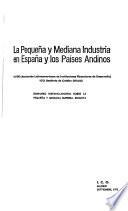 La pequeña y mediana industria en España y los países andinos