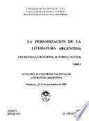 La periodización de la literatura argentina