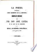 La poesia considerada como elemento de la historia