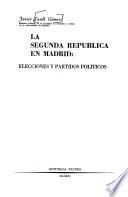 La Segunda República en Madrid: elecciones y partidos políticos