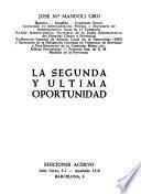 La segunda y última oportunidad