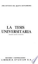 La tesis universitaria