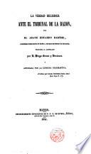 La verdad religiosa ante el tribunal de la razón