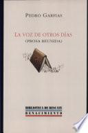 La voz de otros días