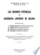 Las grandes potencias y geografia limitrofe de Bolivia