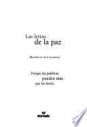 Las letras de la paz