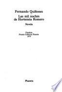 Las mil noches de Hortensia Romero