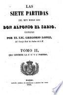 Las siete partidas del muy noble rey Don Alfonso el Sabio