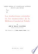 Las traducciones orientales en los manuscritos de la Biblioteca catedral de Toledo