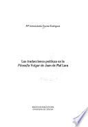 Las traducciones poéticas en la Filosofia Vulgar de Juan de Mal Lara