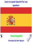 Learn to Speak Spanish for Lao Speakers