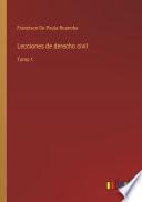 Lecciones de derecho civil