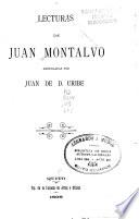 Lecturas de Juan Montalvo