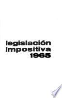 Legislación impositiva, 1965