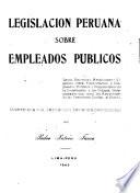 Legislación peruana sobre empleados públicos