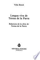 Lengua viva de Teresa de la Parra