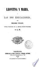 Leontina y Maria o las dos educaciones